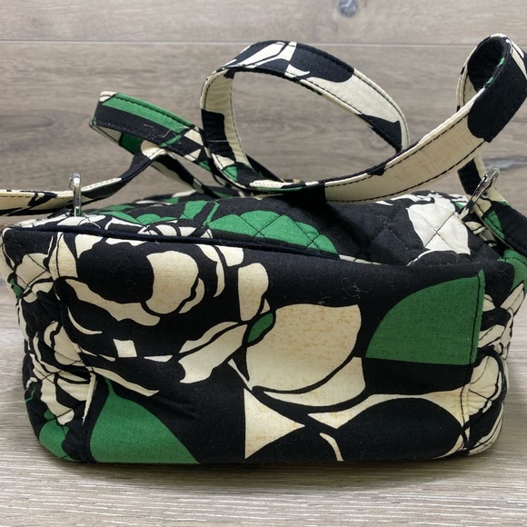 Vera Bradley Leighton Small Backpack Black Green White New Without Tags - Picture 8 of 12